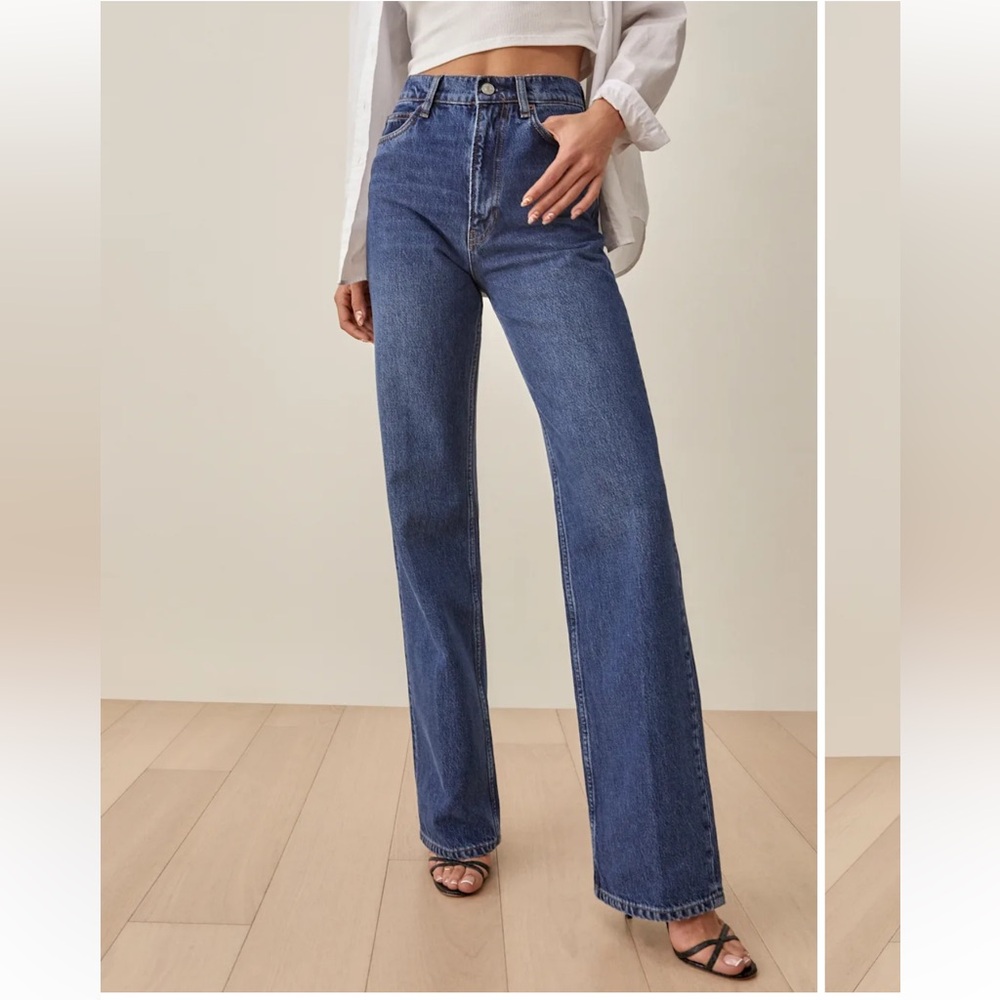 New Reformation Wilder High Rise Wide Leg Jeans